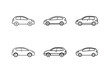 © MST - hatchback icon line art vector illustration car design