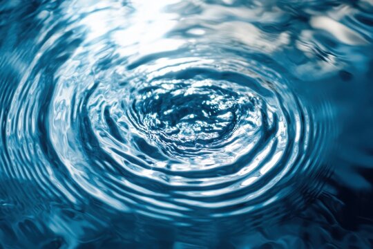 Background shows rippling tone, liquid stream twist