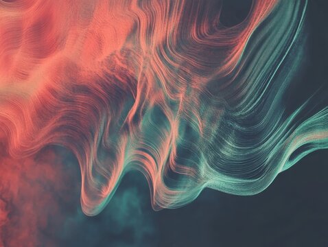 mist wave glitch spin thread background