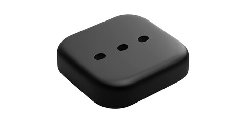 Poster - Black Smart Home Device With Minimalist Design. Modern Technology For Home Automation And Connectivity Isolated On Transparent Background