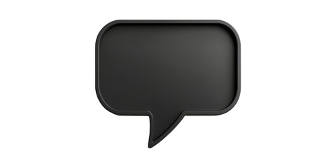 Poster - Black Speech Bubble Icon. Communication And Messaging Concept Isolated On Transparent Background