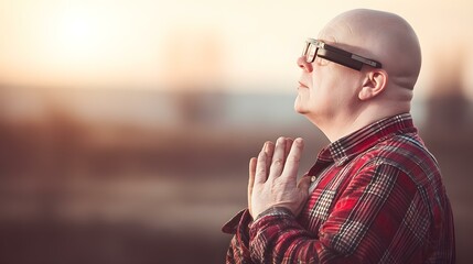 Wall Mural - nature walk while AI companion offers heart rate feedback through smart glasses