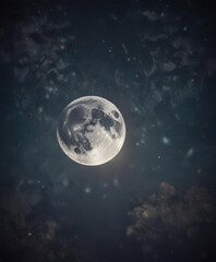 Wall Mural - aged paper texture, stylized starry night, moon phases, cosmic dust , fantasy, astronomy