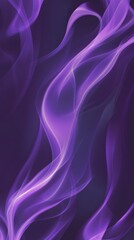 Poster - Abstract purple wave background with flowing lines and smooth transitions for modern design projects