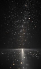 Wall Mural - myriad sparkling stars shimmer across a deep black canvas , dark, background, night
