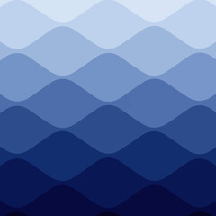 Poster - Abstract blue wave pattern background, ideal for digital wallpaper or modern design projects