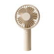 © MDNANNU - Compact handheld electric fan with a smooth beige finish, providing personal cooling convenience wherever you need it.