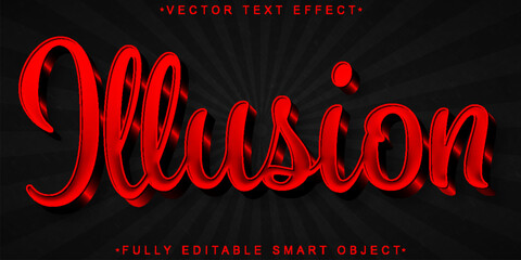 Poster - Purple Hypnotic Illusion Blur Vector Fully Editable Smart Object Text Effect