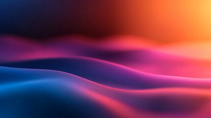 Leinwandbilder - Abstract chromatic waves flowing with a blend of vibrant colors and smooth textures