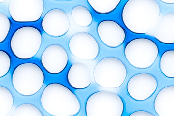 Wall Mural - blue and white stones mosaic abstract seamless pattern