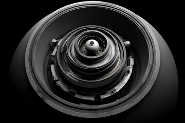 Wall Mural - intricate machine mechanism: a 3d rendered image of complex engineering
