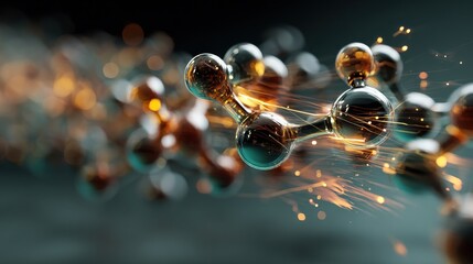Molecular Structure with Interconnected Spheres