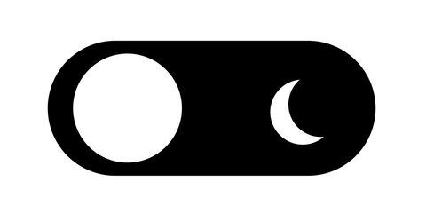 Wall Mural - night toggle switch icon