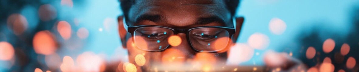 Fototapete - Immersive Digital Cognition Gen Z Professionals Multi-Screen Financial Research in Hyperconnected Tech Ecosystem of Algorithmic Information Consumption