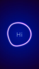 Aufkleber - abstract AI text to speech voice generation app concept, smart personal assistant chat bot talking, futuristic machine learning smartphone technology background, business customer service support