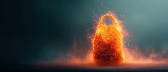 Poster - Emergency Preparedness Reimagined Fiery Go-Bag Concept Visualizing Climate Resilience, Survival Tech, and Adaptive Urban Readiness