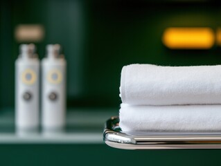 Poster - Minimalist Wellness Sanctuary Luxe Spa Essentials Showcasing Premium Skincare Texture and Ergonomic Design for Modern Self-Care Rituals