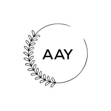AAY creative minimalist letter logo.