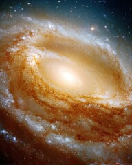 Poster - Cosmic Elegance Immersive Galactic Visualization Revealing Spiral Galaxy Architecture - Next-Gen Scientific Exploration and Digital Astronomy Insights