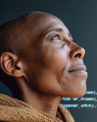 Aufkleber - Empowered Midlife Tech Transformation Resilient Professional Redefining Career Potential Through Digital Upskilling and Adaptive Learning in Post-Layoff Innovation Era