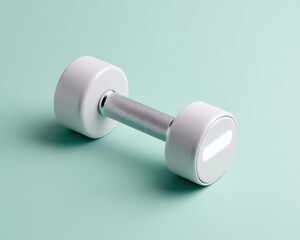 Aufkleber - Minimalist Smart Fitness Revolution Sleek Interactive Dumbbell Design Merging Technology and Wellness for Modern Home Gym Performance Optimization