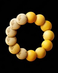 Poster - Lunar Evolution Visualized Minimalist Moon Phase Cycle Infographic - Astronomical Progress and Scientific Design for Educational Digital Content