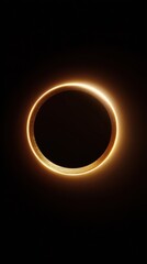 Leinwandbilder - Cosmic Minimalism Ethereal Solar Eclipse Visualization - Next-Gen Astronomical Design for Digital Science Education and Immersive Planetary Exploration Content