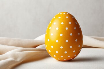 Poster - Artisan Easter Elegance Vibrant Polka Dot Egg Design - Minimalist Seasonal Decor Trend for Modern Lifestyle Branding and Creative Marketing Content