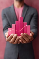 Aufkleber - Future-Forward Financial Growth Innovative Real Estate Investment Strategy with Vibrant Data Visualization in Corporate Performance Analytics