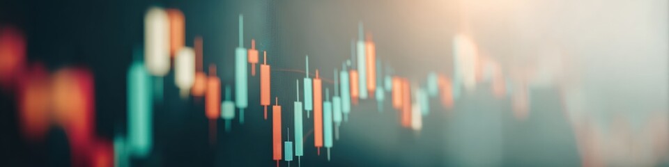 Aufkleber - Algorithmic Finance Visualization AI-Powered Candlestick Trading Analytics with Quantum Data Insights for Next-Generation Investment Strategies