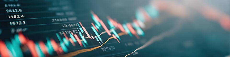 Leinwandbilder - Quantum Financial Analytics Immersive AI-Powered Trading Visualization with Dynamic Candlestick Patterns and Machine Learning Performance Metrics for Next-Gen Investors