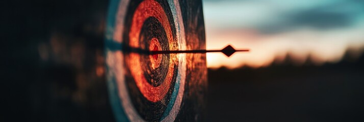 Aufkleber - Precision and Purpose Cinematic Archery Target Silhouette - Breakthrough Performance Visualization for Goal-Driven Professionals and Motivational Branding
