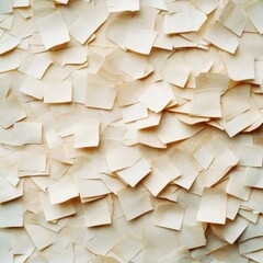 Poster - Minimalist Paper Texture Backgrounds Contemporary Analog Workspace Design with Scattered Notes - Creative Professional Productivity and Organizational Innovation