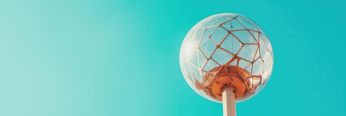 Poster - Next-Gen Defense Intelligence High-Performance Radar Sphere with Precision Grid Antenna - Maritime Surveillance Technology for Strategic Global Security