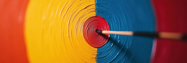 Poster - Precision Performance Decoded Minimalist Archery Target Visualization Revealing Strategic Focus, Achievement Analytics and Peak Performance Metrics