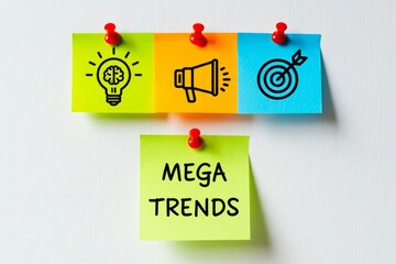 Poster - Mega Trends are shown using the text.
