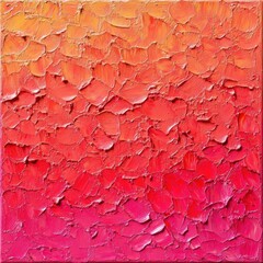 Poster - Vibrant texture of abstract oil painting with warm hues of red orange and yellow creating a dynamic and expressive artistic background close up view