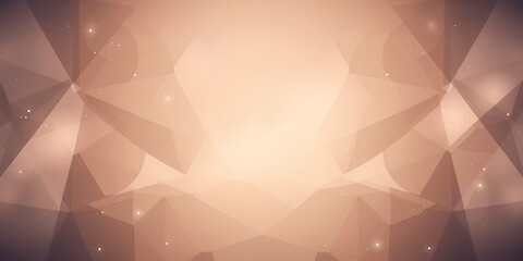 Poster - Abstract geometric background with soft peach tones and subtle light reflections design