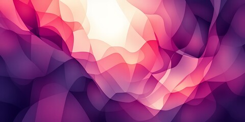 Poster - Abstract background with flowing shapes in shades of pink purple and white gradient light