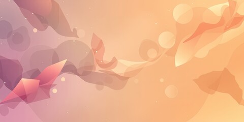 Poster - Abstract watercolor painting with pink and orange hues and bokeh effect background art