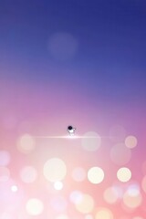 Poster - Astronaut floating in dreamy space with bokeh lights against a gradient sky creating a serene and inspiring cosmic scene with a touch of whimsy and wonder