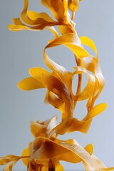 Poster - Elegant seaweed fronds dance in a graceful underwater ballet against a serene backdrop showcasing nature's artistry and the ocean's delicate beauty