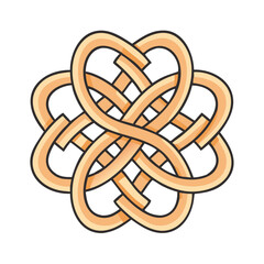 Poster - Celtic knot vector illustration endless knot eternity knot love knot symbol irish knotwork design art