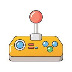 Fototapete - Vintage arcade controller illustration for retro gaming enthusiasts and game developers design