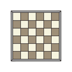 Poster - Illustration of a chess board checkerboard pattern game board strategy boardgame chess board game