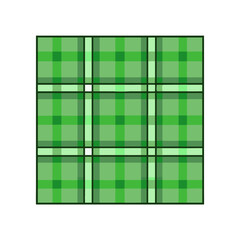 Poster - Explore green plaid pattern design with fabric texture and textile background for fashion and decor use