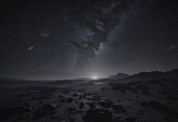 Wall Mural - starry night, endless black expanse, cosmic dust , universe, silence, deep space