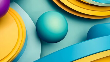 Poster - Vibrant colors and geometric shapes dance in harmony, creating a mesmerizing visual experience in abstract art Generative AI