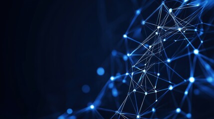 Poster - Abstract Network Connection: Digital Nodes and Lines