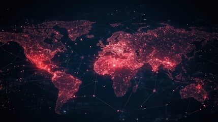 Poster - Global Network: A Digital World Map